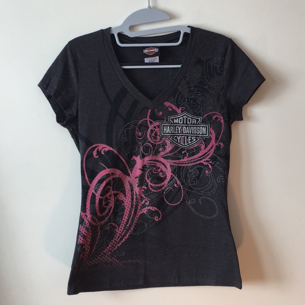 Harley-Davidson Short Sleeve V-neck Tshirt M